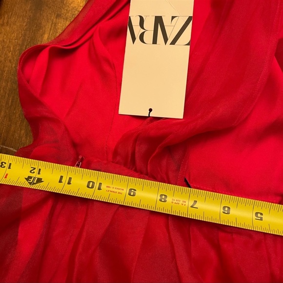 Zara organza mini dress with a bow - Picture 3 of 3